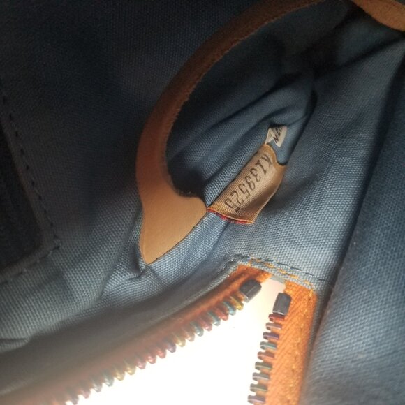 Vtg Dooney & Bourke Women's Orange Monogram Small Backpack - Picture 11 of 13